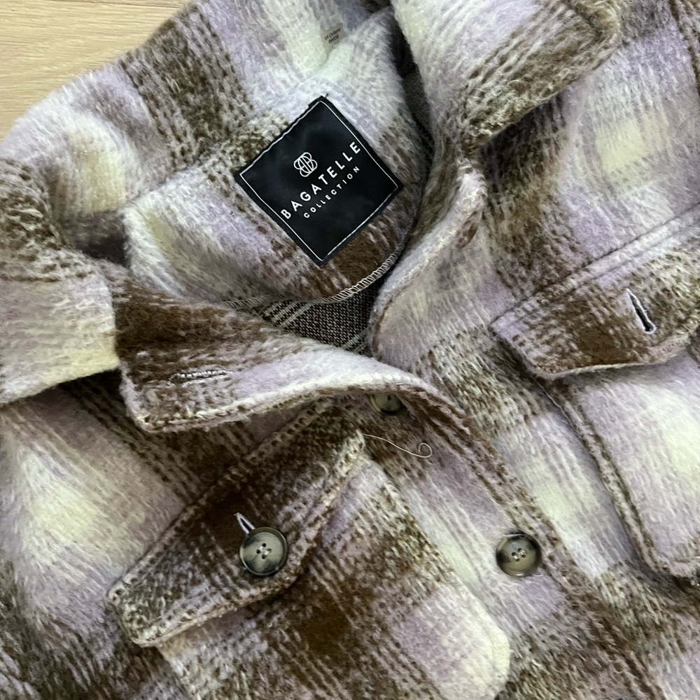 Plaid Button-Up Jacket - Picture 5 of 5